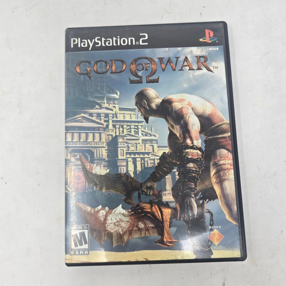 God of War Sony PlayStation 2 PS2 Black Label Complete CIB Kratos Action Game